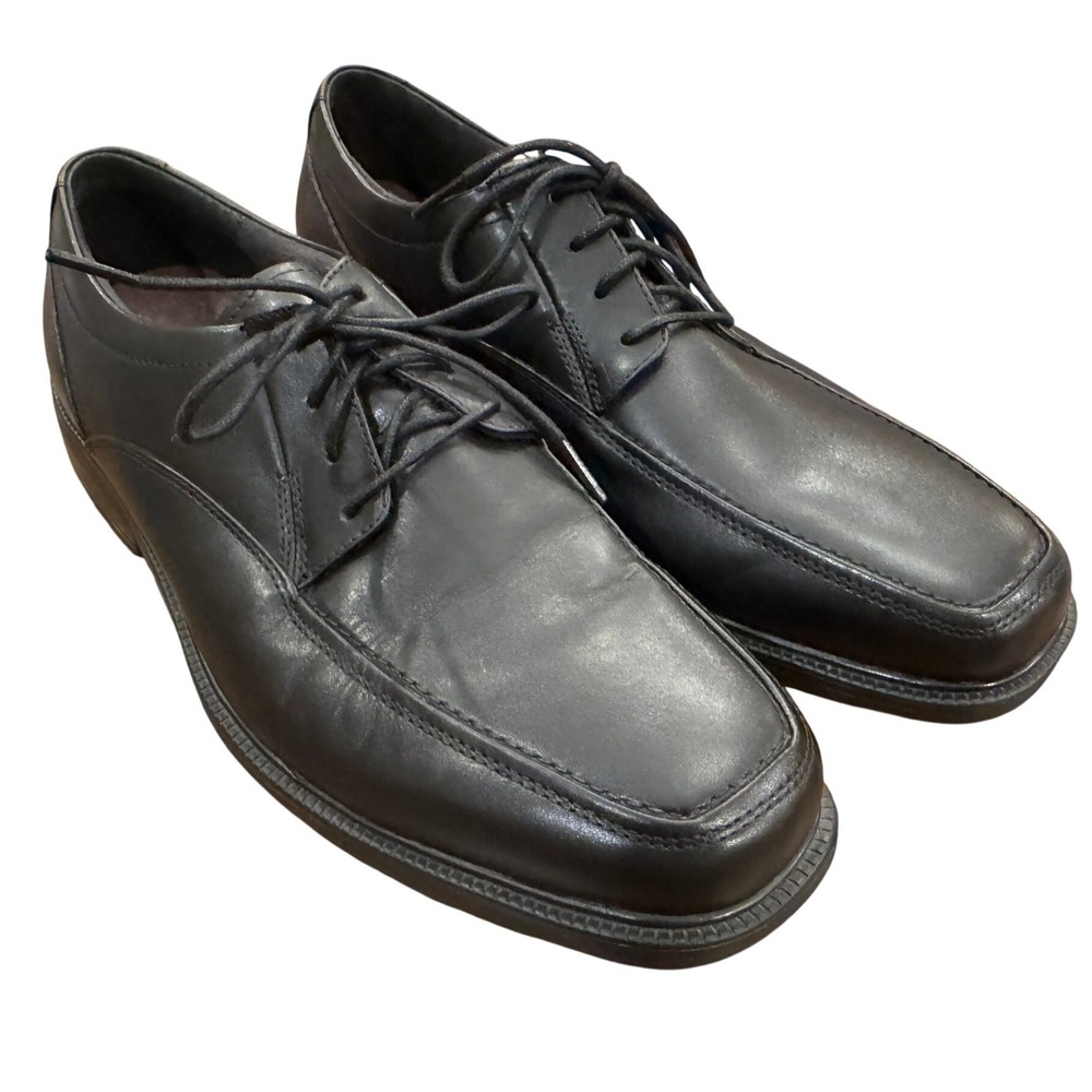 Bostonian Flexlite Mens Black Leather Square Toe Oxford Dress Shoes 25885 10.5 W